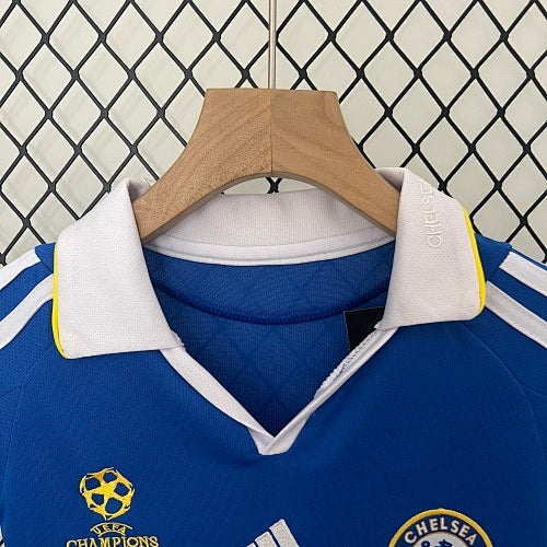 Kids Chelsea 2008/09 Champions League Home Jersey Kit Fan Version