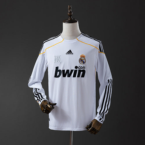 Retro Real Madrid 2009/10 Long Sleeve Home Jersey