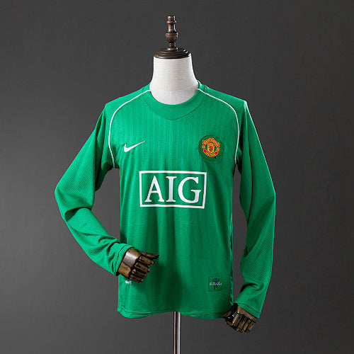 Manchester United 2007/08 Goalkeeper Long Sleeve Retro Jersey Fan Version