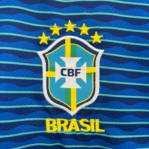 2024 Kids Brazil Away Jersey Kit Fan Version