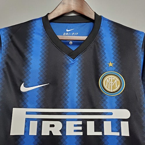 Retro long-sleeved 2010/11 Inter Milan Home Jersey Fan Version