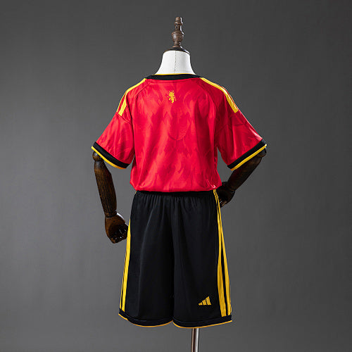 Belgium 2026 Home Kids Kit Jersey Fan Version