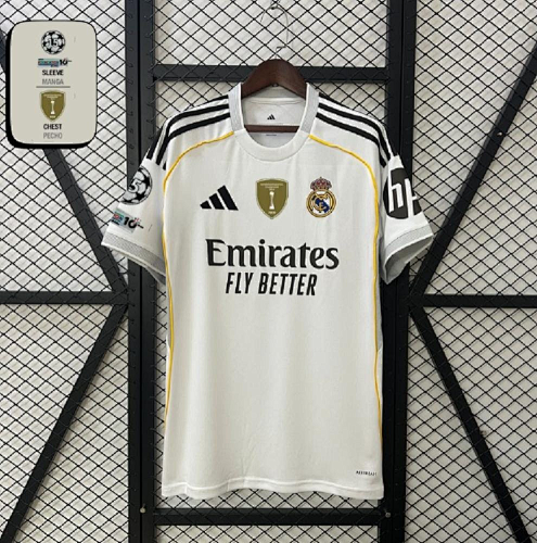 2025/26 Real Madrid Home Jersey Fan Version