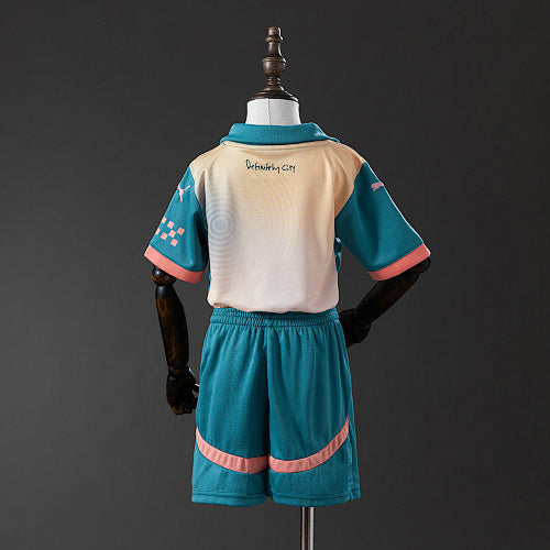 Manchester City 2024/25 Fourth Away kids kit Jersey Fan Version