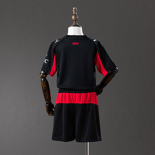 2025/26 Kids AC Milan Home Jersey Kit Fan Version