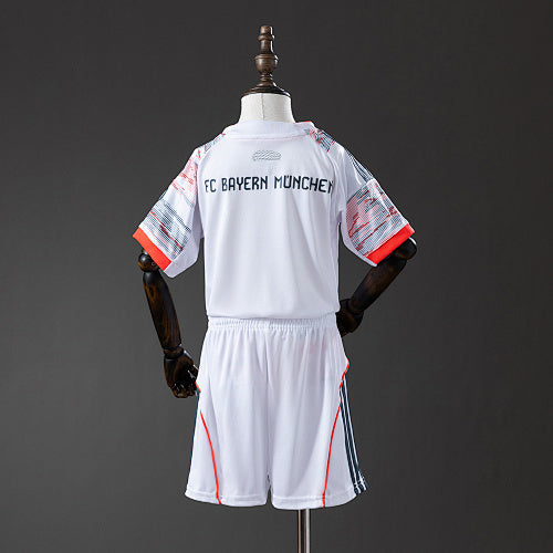 2025/26 Kids Bayern Munich Away Jersey Kit Fan Version