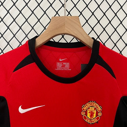 Kids Manchester United 2002/04 Home Jersey Kit Fan Version