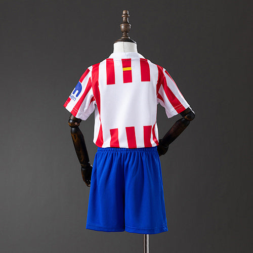 Atletico Madrid 2025/26 Home Kids Kit Jersey Fan Version