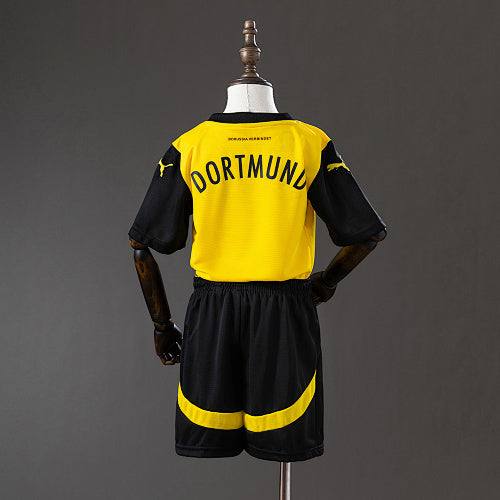 2024/25 Kids Dortmund Home Jersey Kit Fan Version