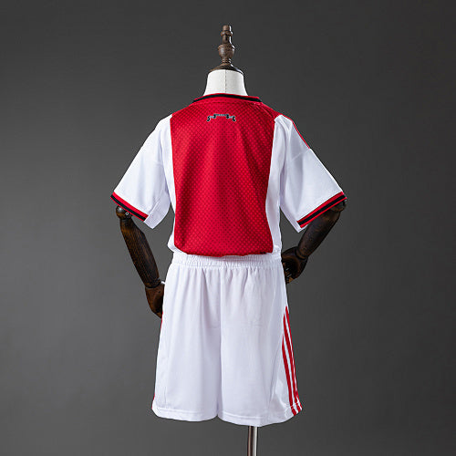 Ajax 2025/26 Home Kids Kit Jersey Fan Version
