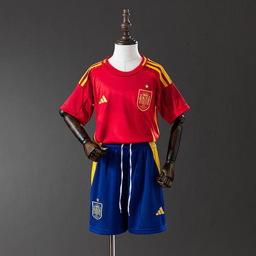 Spain 2024 Home Full Kids Kit Jersey Fan Version