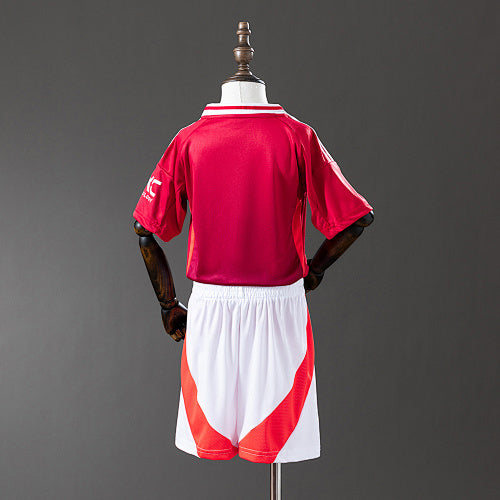 Manchester United 2025/26 Home Kids Kit Jersey Fan Version