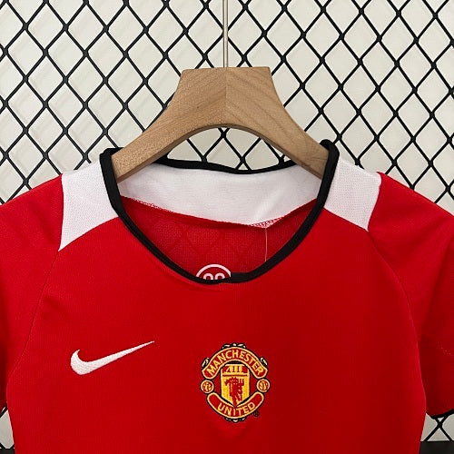 Kids Manchester United 2005/06 Home Jersey Kit Fan Version