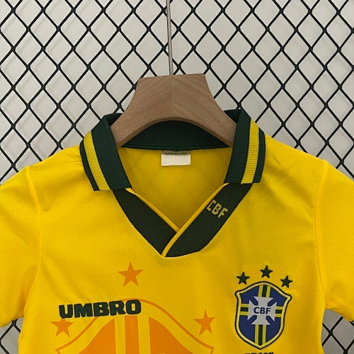 Kids Brazil 1993/94 Home Jersey Fan Version