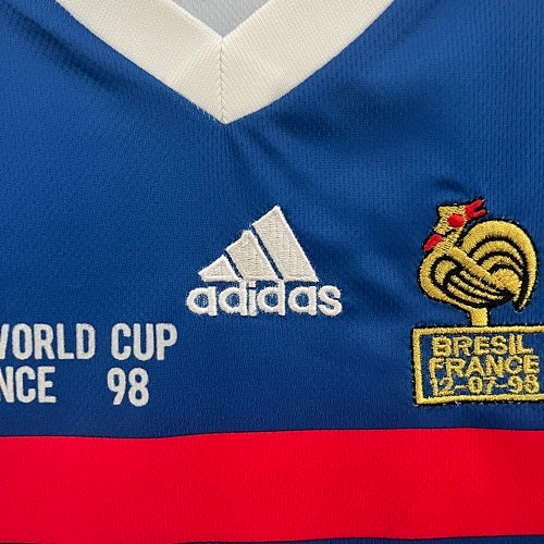 Kids France 1998 Home Jersey Kit Fan Version
