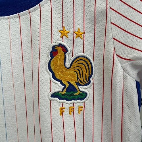 2024 Kids France away Jersey Kit Fan Version